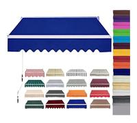 Housse d'auvent rétractable en polyester imperméable pour cour, terrasse et balcon, pare-soleil extérieur en tissu de rechange
