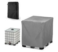 Housse de 1000L/800L/600L/300L Cuve IBC, 210D Oxford Housse de Protection pour Réservoir D'eau, Bache de Protectionpour Collecteurs d'eau de Pluie Container Intérieur Extérieur(Size:1000L:120*100*116c
