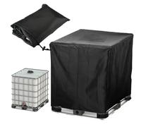 Housse de 1000L/800L/600L/300L Cuve IBC, 210D Oxford Housse de Protection pour Réservoir D'eau, Bache de Protectionpour Collecteurs d'eau de Pluie Container Intérieur Extérieur(Size:300L : 81*61*100CM