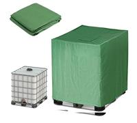Housse de 1000L/800L/600L/300L Cuve IBC, 210D Oxford Housse de Protection pour Réservoir D'eau, Bache de Protectionpour Collecteurs d'eau de Pluie Container Intérieur Extérieur(Size:600L :120*80*100CM