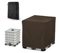 Housse de 1000L/800L/600L/300L Cuve IBC, 210D Oxford Housse de Protection pour Réservoir D'eau, Bache de Protectionpour Collecteurs d'eau de Pluie Container Intérieur Extérieur(Size:300L : 81*61*100CM