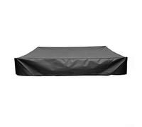 Housse de bac à sable Oxford 210D pour aire de jeux extérieure | Protection imperméable et anti-poussière avec cordon de serrage | Housse de meubles de jardin anti-feuilles et résistante aux UV | Noir