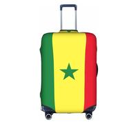 Housse de bagage avec drapeau du Sénégal - Housse de protection élastique lavable anti-rayures - 45,7 à 81,3 cm, blanc, L
