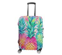 Housse de bagage avec trois gros ananas - Approuvée par la TSA - Élastique - Lavable - Anti-rayures - Housse de protection pour valises, Trois gros ananas, S, Housse pour valise