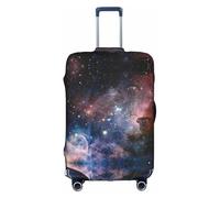 Housse de bagage de voyage avec imprimé galaxie de la Voie lactée Univers, housse de valise pliable personnalisée, parfaite pour tous les voyageurs, blanc, S