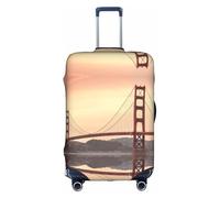 Housse de bagage de voyage avec imprimé Golden Gate Bridge, housse de valise pliable personnalisée, parfaite pour tous les voyageurs, blanc, M