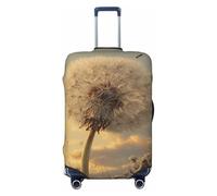 Housse de bagage de voyage élastique avec motif pissenlit dans le vent, résistante à la poussière et aux rayures, pour valises de 55,9 à 61 cm