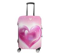 Housse de bagage de voyage élastique lavable avec fermeture éclair style étoile amour anti-rayures housse de bagage amusante pour valise 48,3 cm à 81,3 cm, Style Star Love, M