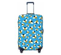 Housse de bagage de voyage - Flying Bees Housse de protection lavable pour valise de 45,7 à 81,3 cm, Noir/blanc, Medium