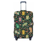 Housse de bagage de voyage - Funny Cat_B Housse de protection lavable pour valise de 45,7 à 81,3 cm, Noir/blanc, X-Large