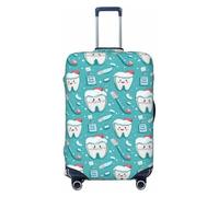 Housse de bagage de voyage lavable avec imprimé dentifrice mignon pour bagages, 45,7 à 81,3 cm, haute élasticité, Noir , M