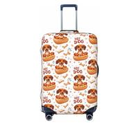 Housse de bagage de voyage lavable avec imprimé hot dog - 45,7 à 81,3 cm - Haute élasticité, Noir , S