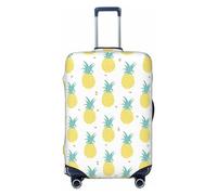 Housse de bagage de voyage - Motif ananas mignon n°1012 - Housse de protection lavable pour bagages de 45,7 à 81,3 cm, noir, Large