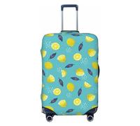 Housse de bagage de voyage - Motif citron mignon n°1027 - Housse de protection lavable pour bagages de 45,7 à 81,3 cm, noir, Large