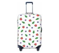 Housse de bagage de voyage - Motif myrtille mignonne n°1027 - Housse de protection lavable pour bagages de 45,7 à 81,3 cm, Noir/blanc, X-Large