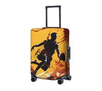 Housse de bagage de voyage pour valise, protection élastique pour valise, joueur de basket-ball, valise, housse de protection lavable, housse de protection anti-poussière pour bagages de 45,7 à 81,3