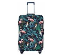 Housse de bagage de voyage - Style hawaïen n° 1027 - Housse de protection lavable pour valises de 45,7 à 81,3 cm, Noir/blanc, X-Large