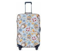 Housse de bagage de voyage - Summer Time avec nain lavable pour valises de 45,7 à 81,3 cm, noir, Small