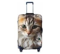 Housse de bagage de voyage tendance en élasthanne pour protéger les chats, maman et bébé, housses de bagages lavables anti-rayures, housses de protection pour valises de 45,7 à 81,3 cm, Noir , S