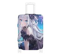 Housse de bagage élastique extra large anti-poussière pour valise de 45,7 à 81,3 cm, lolita style anime girl, S 18-20 in