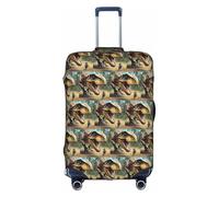 Housse de bagage élastique lavable et anti-rayures Motif dinosaure Movie 02, blanc, Medium