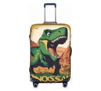 Housse de bagage élastique lavable et anti-rayures Motif dinosaure Movie 03, blanc, Large