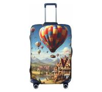 Housse de bagage élastique pour voyage - Housse de valise en montgolfière volant sur le toit - Housse de bagage tendance - Housse de bagage épaisse - Résistante à la poussière - Convient aux bagages