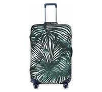 Housse de bagage élégante Spring Is In The Air, expérience de style et de fonctionnalité, parfait compagnon de voyage, Motif feuille de palmier transparent, Medium