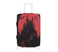Housse de bagage en tissu élastique anti-poussière pour valise de 45,7 à 81,3 cm, Château gothique de vampire, S 18-20 in