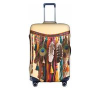 Housse de bagage imprimée football dans l'eau - Housses de valise pour bagages avec tissu élastique extensible, quatre tailles, Jupe en plumes, XL