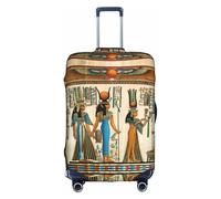 Housse de bagage imprimée « Women in Ancient Egypt » - Protection de coffre extensible - Personnalisable - Pour voyage d'affaires, blanc, L, Valise