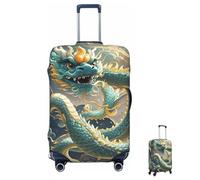 Housse de Bagage Lavable et élastique, Motif Dragon Chinois, Protection Anti-Rayures, décorative, Convient aux Bagages de 45 à 81 cm, Taille XL