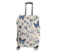 Housse de bagage motif papillons et mites approuvée par la TSA - Élastique et lavable - Anti-rayures - Housse de protection pour valises, Papillons et mites, L, Housse pour valise