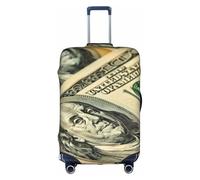 Housse de bagage vintage avec symbole de cent dollars - Housse de protection pour bagage - Pour voyage d'affaires et vacances - Convient aux bagages de 45,7 à 53,3 cm, multicolore, L(25"-28" Suitcase)