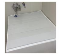Housse de baignoire anti-poussière isolée et extensible en PVC pliable pour salle de bain 80 x 116 x 0,6 cm Solution parfaite de protection contre la poussière et gain de place