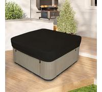 Housse de baignoire carrée pour jacuzzi en tissu Oxford 190T offrant une couverture constante et des options de rangement faciles (190T 231 x 231 x 30)