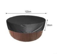 Housse de baignoire gonflable en tissu Oxford, résistante aux intempéries et design réglable, excellente protection (122 x 30 cm)