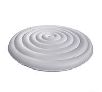 Housse de baignoire gonflable réglable pour spa de 128 cm, 158 cm, 180 cm avec isolation thermique et installation rapide en PVC blanc ou noir pour utilisation dans le jardin (blanc sans hauteur)
