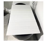 Housse de baignoire imperméable avec panneau isolant de 0,6 cm d'épaisseur, plateau de rangement pliable, capacité de 5 kg, 70 x 115 cm, solution d'économie d'espace pour votre salle de bain
