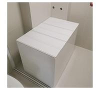 Housse de baignoire pliable en PVC résistant à la poussière avec support de téléphone et tablette - Supporte 40 kg - Parfait pour les baignoires de 70 x 60 x 1,2 cm - Design gain de place