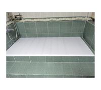 Housse de baignoire pliable et imperméable - Plateau de bain isotherme de 1,2 cm pour baignoires standard - Étagère de douche polyvalente et protection de bain facile à nettoyer (75 x 135 cm)