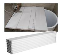 Housse de baignoire pliable et résistante à la poussière, évolutive de 1 cm d'épaisseur pour baignoires à lait, spa, charge de 10 kg