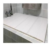 Housse de baignoire pliable - Panneau isolant épais de 1,2 cm résistant à la poussière pour la maison, le spa, protection à 360 °, planche de bain polyvalente