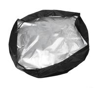 Housse de baignoire ronde imperméable pour baignoire de glace de 81,3 cm et 91,4 cm, 15,2 cm de diamètre, facile à ranger et à utiliser (420D S)
