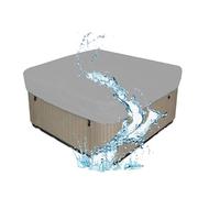 Housse de Bain à Remous,Bache Spa ImperméAble,Bache Piscine pour Bbassin,Couverture de Piscine D'hiver en Oxford Imperméable étanche à la Poussière Couverture De Piscine(Size:200x150x20CM,Color:Grey)