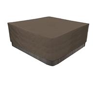 Housse De Bain À Remous, Couverture Thermique pour Bain À Remous, Spa, Housse De Rechange Pliable pour Bain À Remous, Housse Imperméable pour Jacuzzi Extérieur-Coffee Café||207x207x30cm