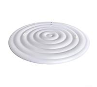 Housse de bain de glace portable avec cordon de serrage - 128 à 180 cm - Couvercle thermique réglable pour baignoire gonflable - Protection contre la neige et le soleil - Noir (blanc avec H)