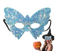 Housse de bal masqué, demi-costume papillon brillant - Élégante couverture de bal masqué, pour Halloween, carnaval, réveillon de Noël, , croisière, festival, cosplay, boîtes de nuit