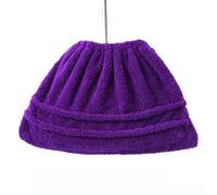 Housse de balai élastique en velours corail - Tête de nettoyage absorbante multifonctionnelle - Convient aux balais standard pour sols/fenêtres/meubles (violet)