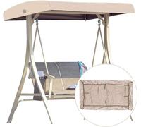 Housse De Balancelle Imperméable En Tissu Oxford 210d Beige De Haute Qualité ¿ Protection Uv, Installation Facile, Durabilité